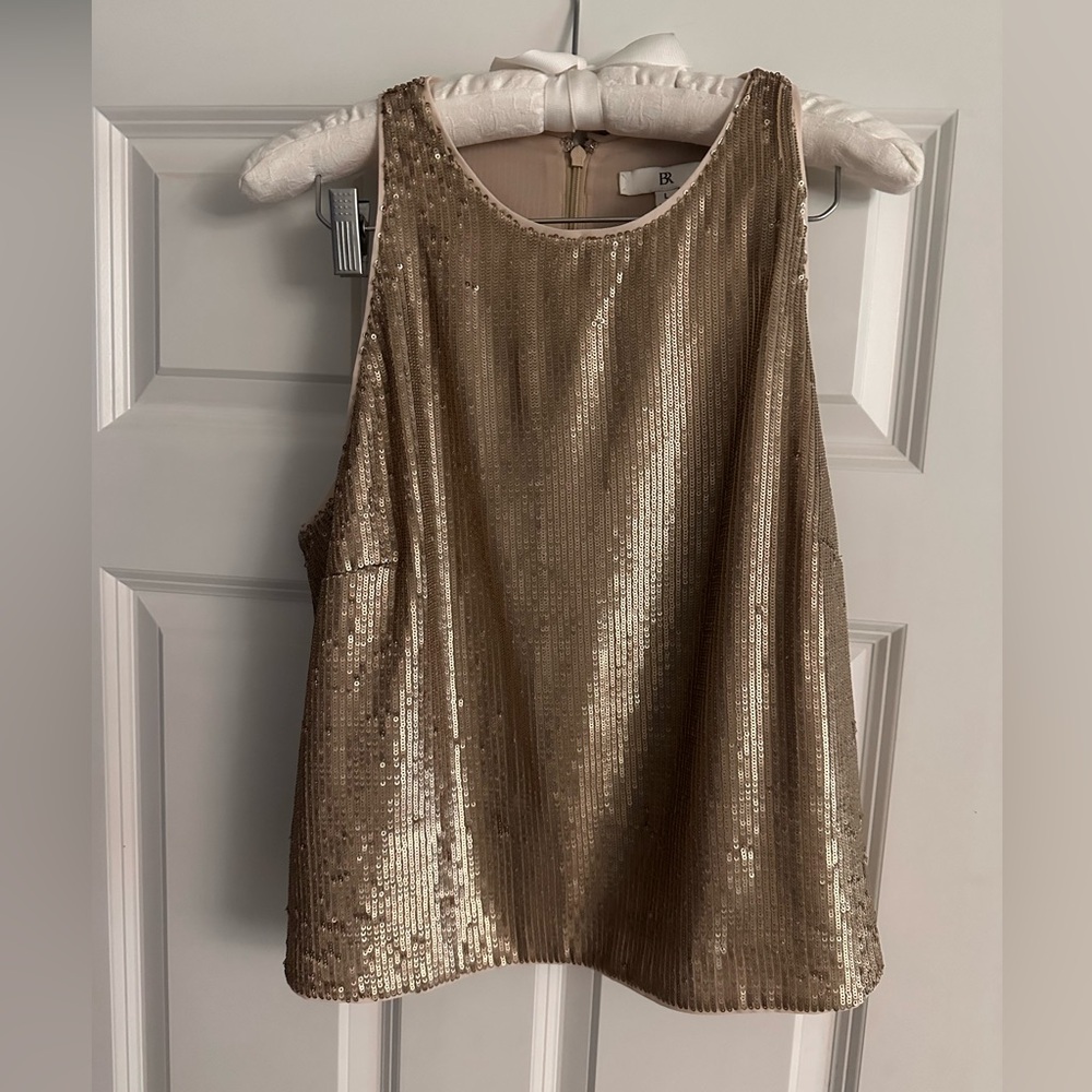 Banana Republic Shimmering Gold Tank Top